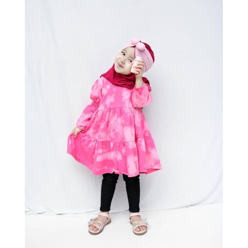 Afsheenastore Tunik Deandra Tyedye By Almahyra Kids