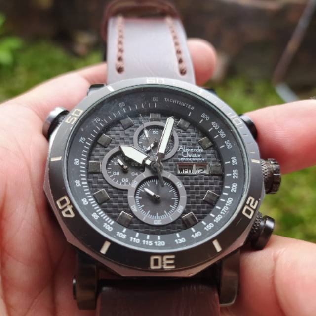 AC 6308 MC,  Quartz movement,  dim - +47 mm,  chronograph, bekas pakai, - +80-85%