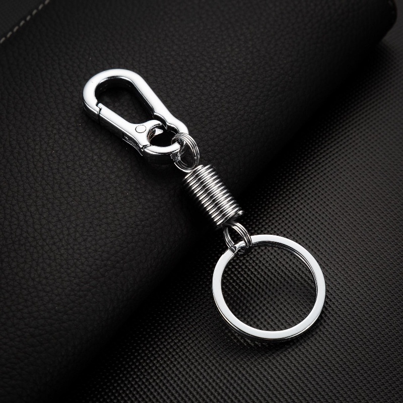 [ 1Pc Spring Creative Metal  Keychain Climbing Hook Car Keychain Key Chains Accessories for  Car Keyring, Bags ]