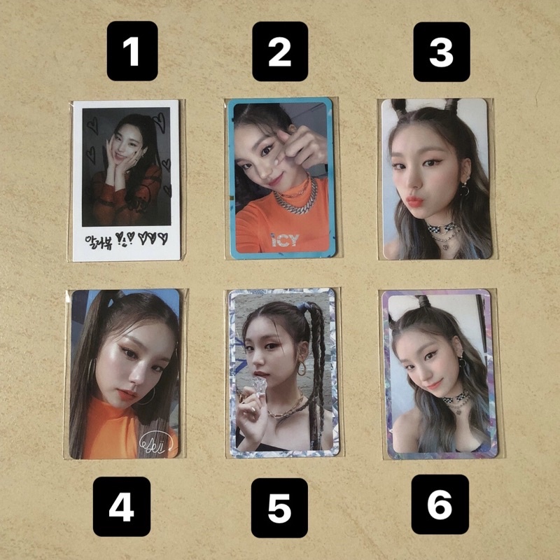 Jual ITZY ICY Photocard Yeji Ryujin Lia Chaeryeong Yuna Shopee Indonesia