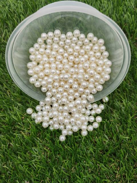 MUTIARA TINDIK WARNA BROKEN WHITE UKURAN 8MM KUALITAS AA PER BUNGKUS BESAR