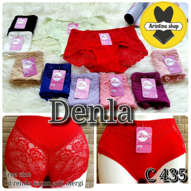 CD Wanita Denla Tally 435 Renda Brukat Transparan | Cd Cewek Sexy |py