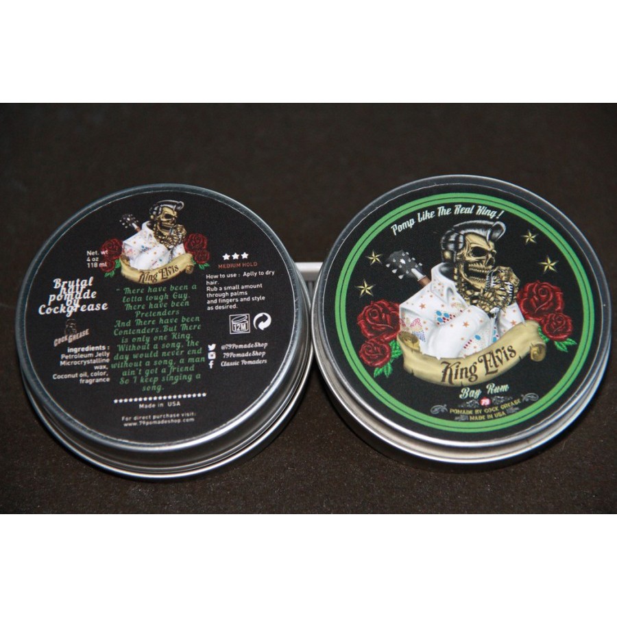 POMADE 79 X COCKGREASE COCK GREASE KING ELVIS OILBASED (FREE SISIR) 