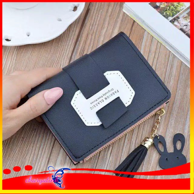 Charyatink - Dompet Lipat Mini Simple Tercantik Fashion Korea Elegant Masa Kini