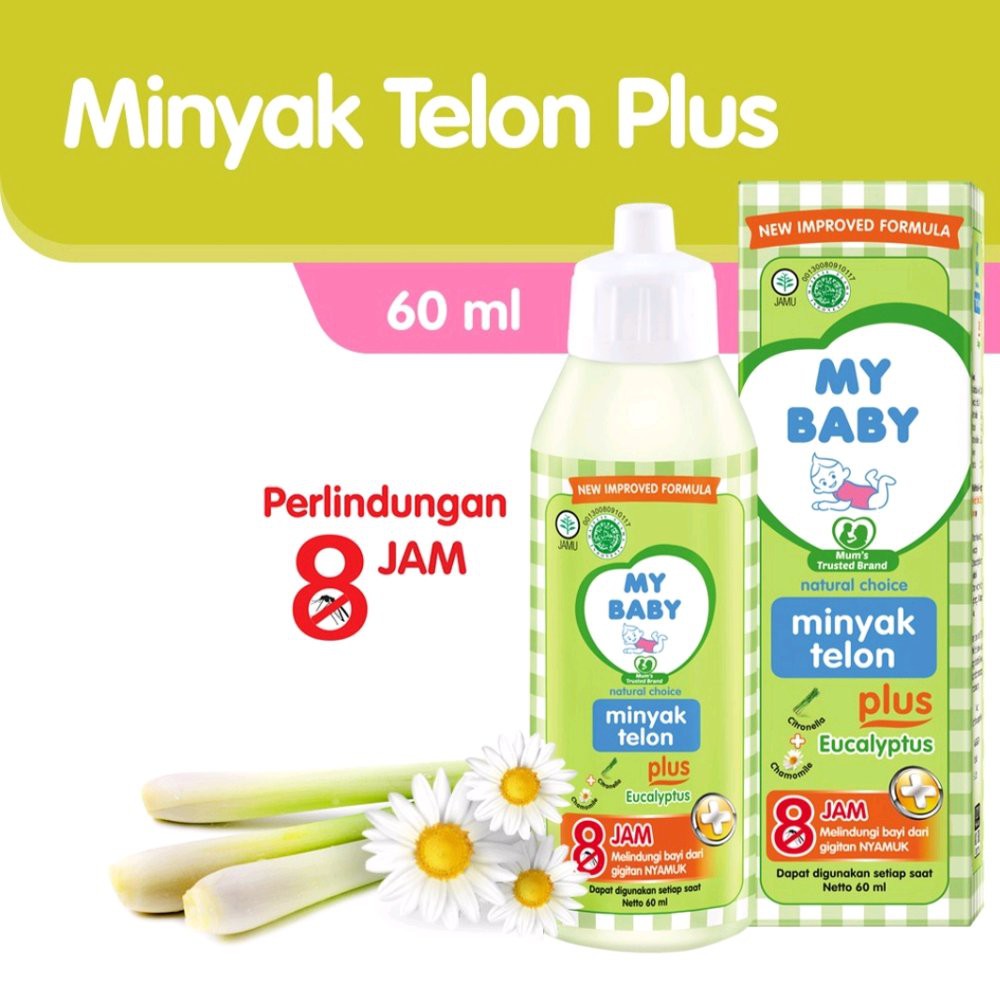 Minyak Telon MY BABY Perlindungan 8 Jam Netto Isi 150ml / 90ml / 60ml