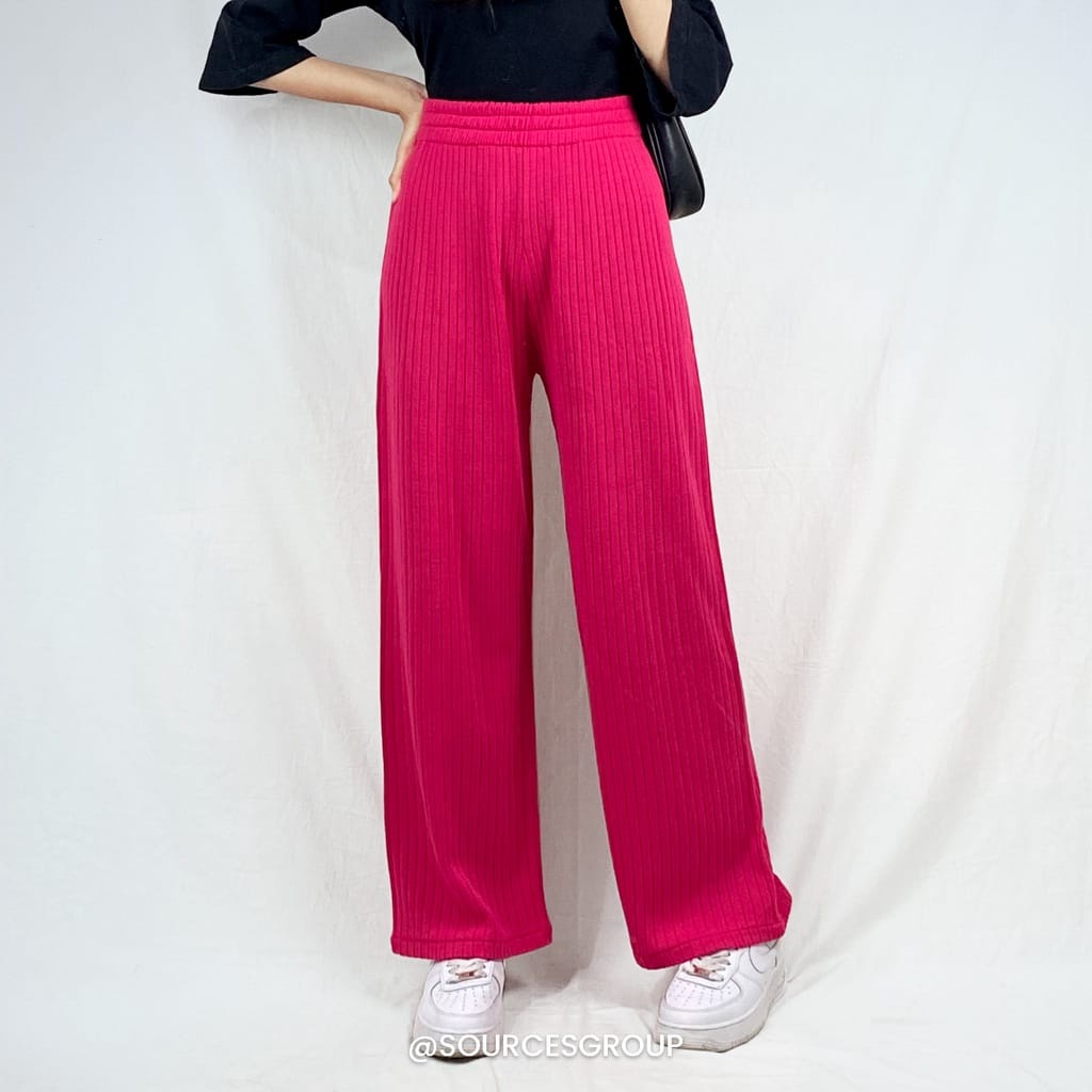 (MSB) CELANA KULOT DENISHA BAWAHAN PANTS WANITA KNIT