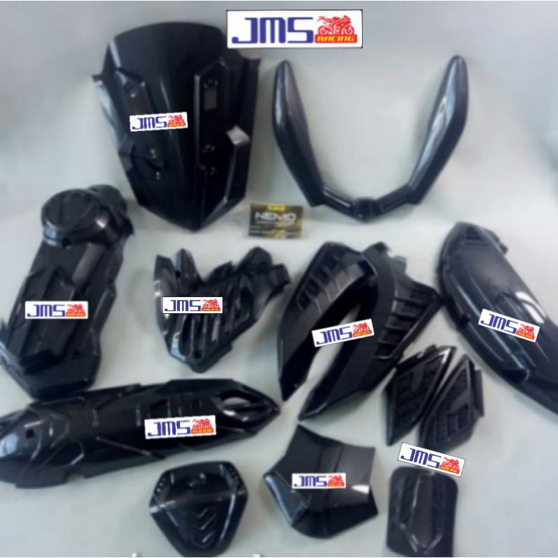 cover tutup carbon karbon bodi 1set yamaha nmax new 2020 nemo cover knalpot cvt filter radiator sen