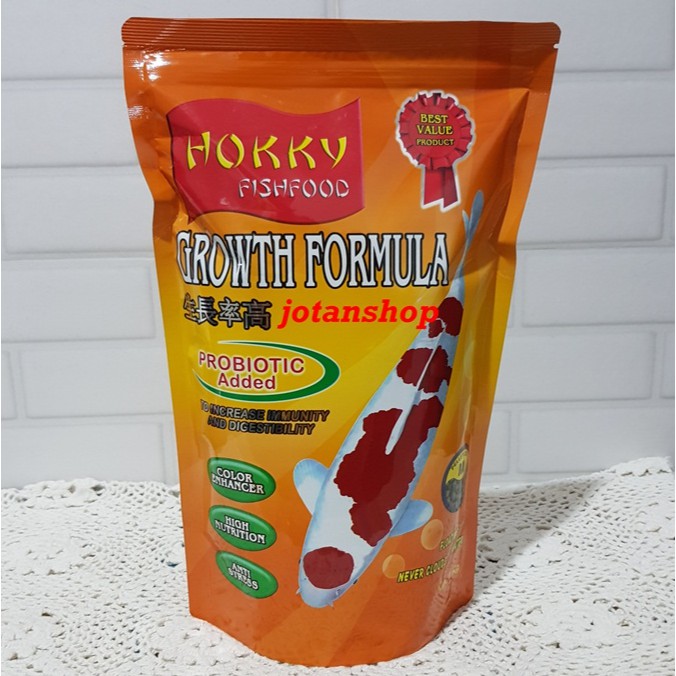 HOKKY GROWTH 1 KG 1KG Makanan Pakan Ikan Koi FORMULA PROBIOTIC