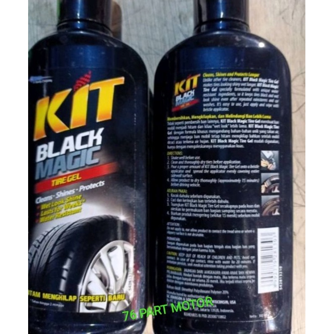 KIT MOTOR BLACK MAGIC 300 ML PENGKILAP BAN MOTOR DAN MOBIL