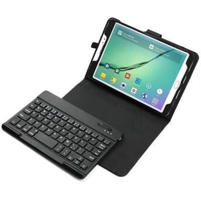 {aksesoris-tablet} Samsung Galaxy Tab A 8.0 8 A8 2019 SM-P205 With S-Pen Keyboard + Case - Hitam