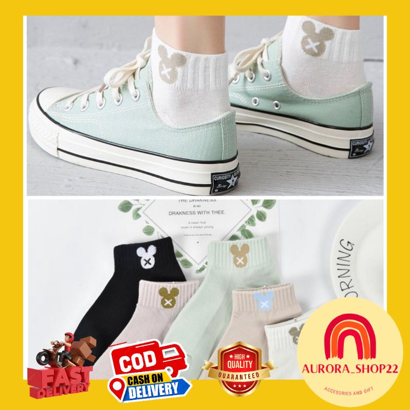 [COD] Kaos Kaki Wanita Pendek Lucu Cute Kaos Kaki Import Motif Kartun Ankle Shock