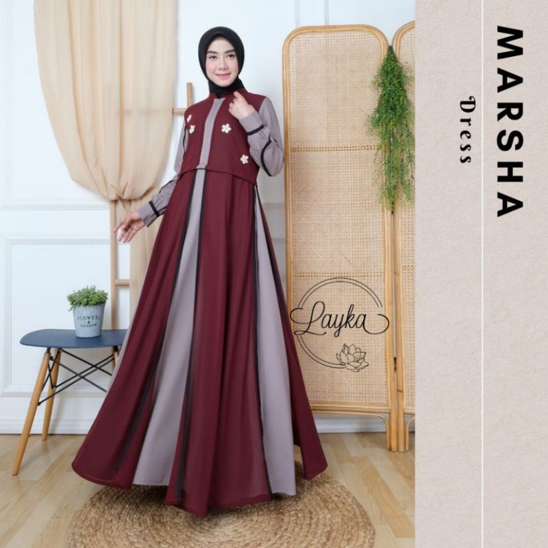GAMIS WANITA Marsha Dress BY LAYKA