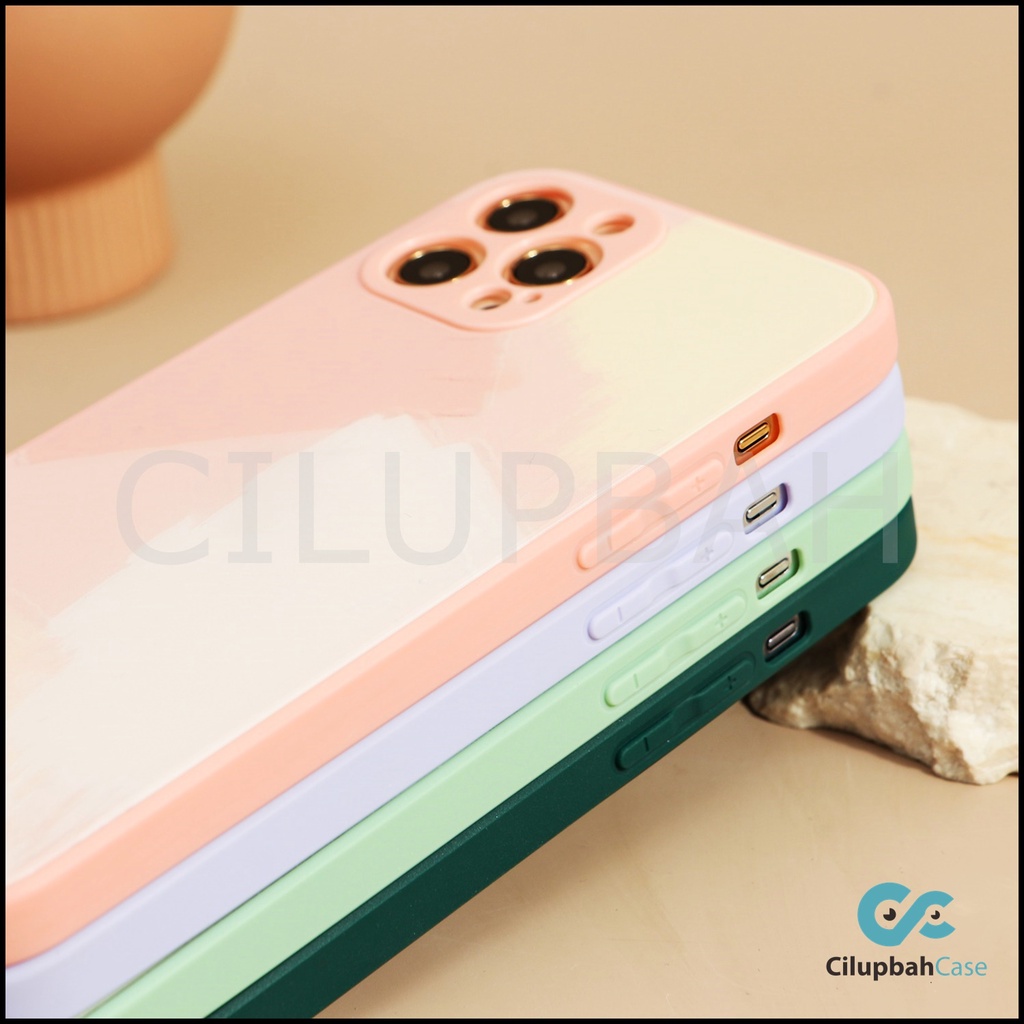 Painted Color Soft Case Glass Full Lens Cover (2) For iPhone 6 7 8 PLUS X XR XS 11 12 MINI PRO MAX