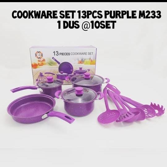 Panci Cookware Set 13 Pcs / Panci Teplon Tebal Anti Lengket