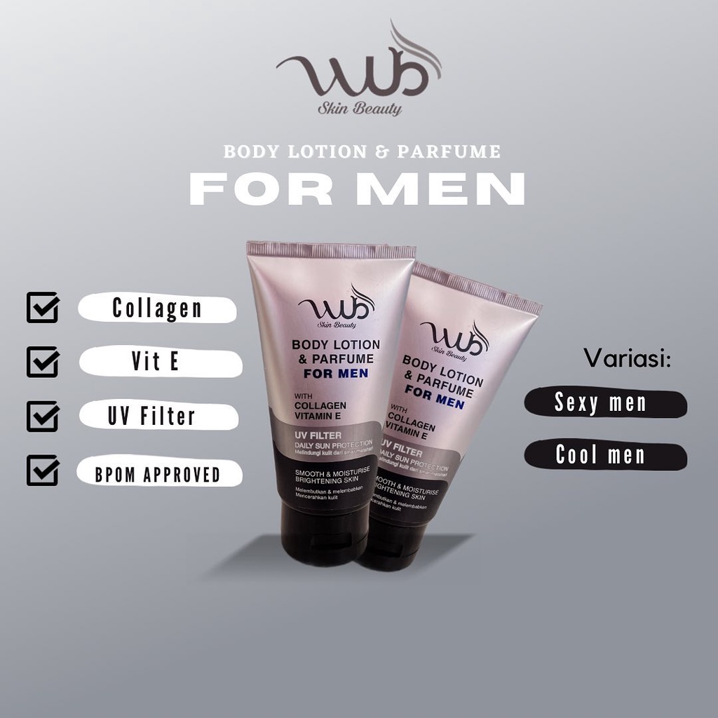 [STOK TERAKHIR] WUB SKIN BODY LOTION PARFUM PRIA Beauty For Men