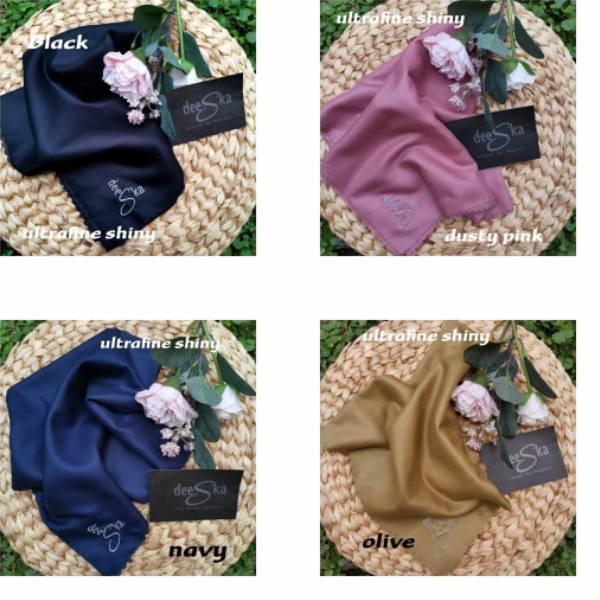 ProductTerbaik> HIJAB DEESKA POLOS ULTRAFINE Kerudung Segi Empat Lasercut Segiempat Deska Original V