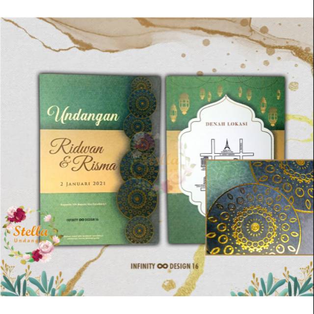 Blangko Undangan Infinity Design 16