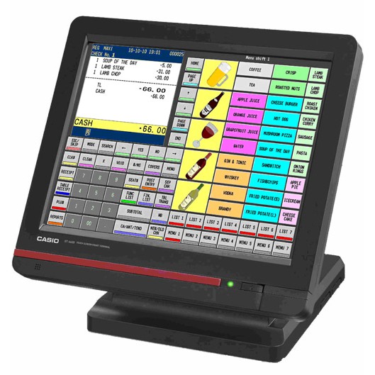 

Cash Register Casio QT 6600 Touch Screen POS System Mesin Kasir