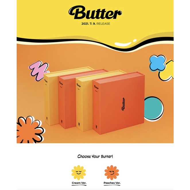 [Ready Stock] Sealed BTS BUTTER Single Album CD Weverse / Lucky Draw LD Official RM Namjoon Jin Suga