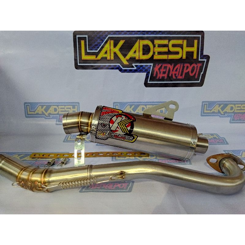 KNALPOT KAWAHARA (INLET 38/50) BEAT MIO VARIO AEROX SCOOPY NMAX PCX ADV LEXI GENIO FREEGO XRIDE DLL