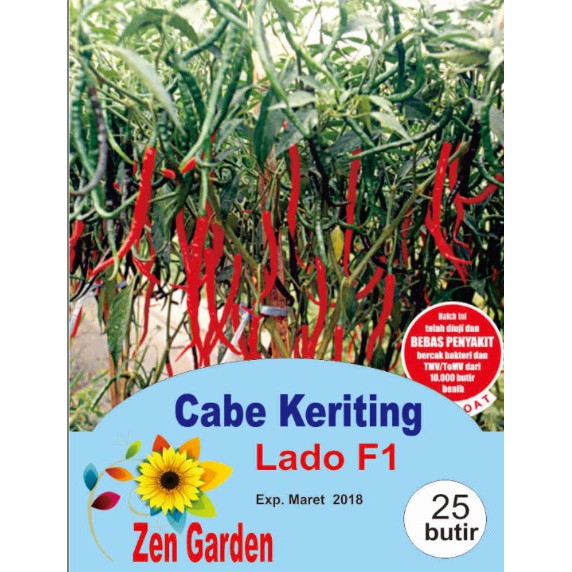 Benih Biji Bibit Cabe Keriting Lado F1
