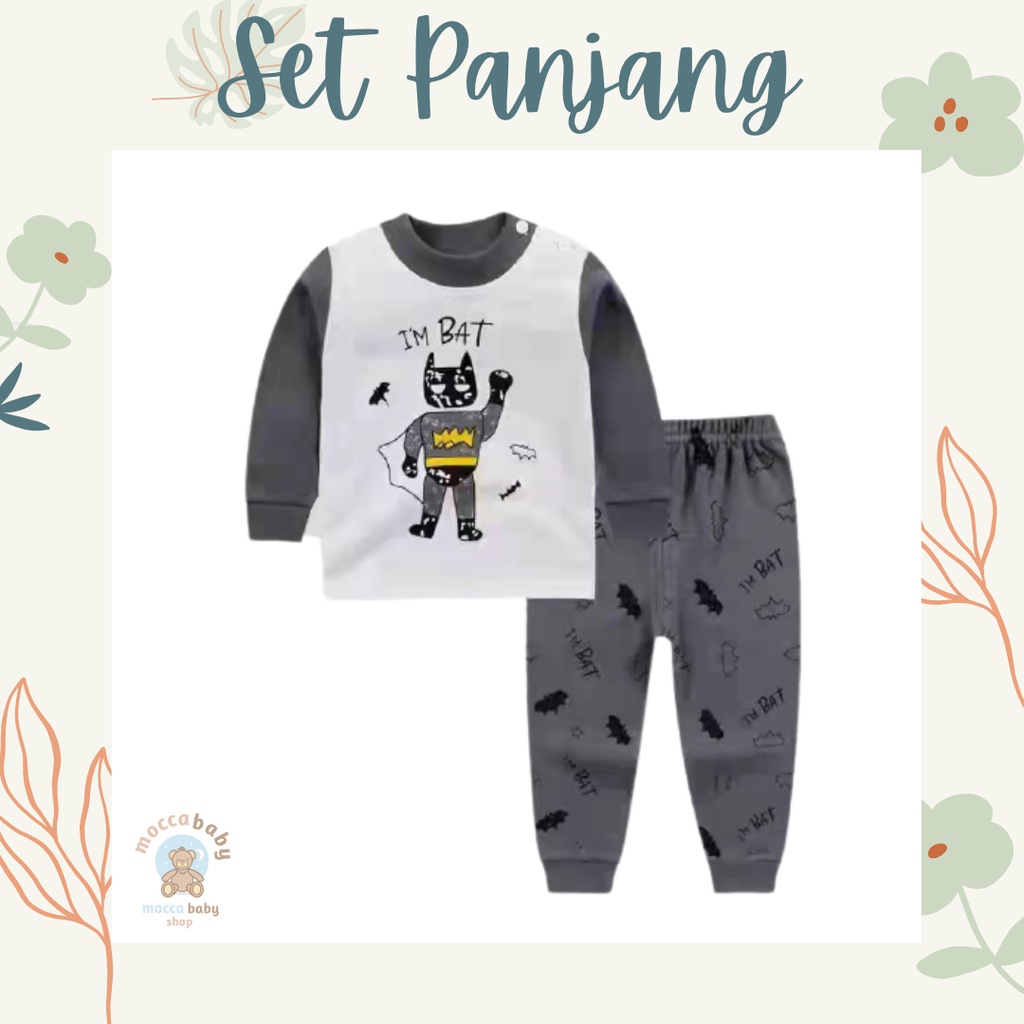 MBSS Baju Premium Anak Bayi Piyama Jumper Jumpsuit Celana Tidur Lengan Panjang NEW H5 112