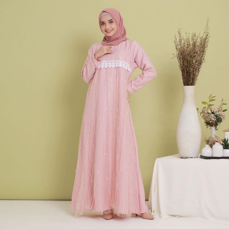MAKIA DRESS Syiraaswardrobe dress brukat gamis pesta