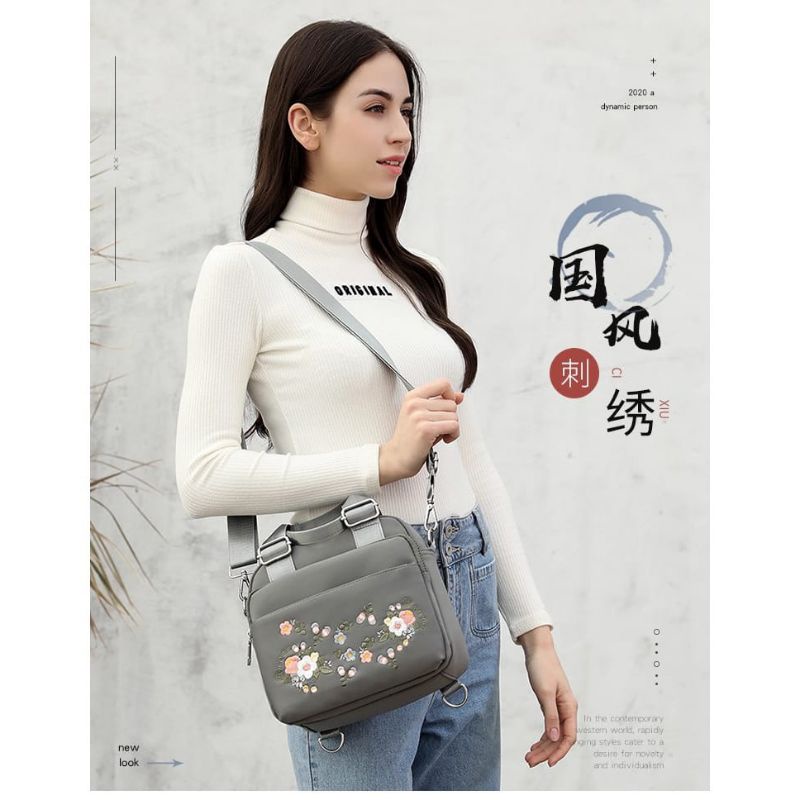 BSSTORE - Fashion Korea Tas Selempang Wanita Bunga - Backpack