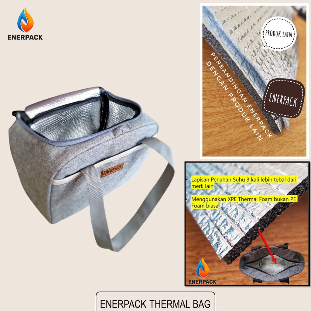 ENERPACK Lunch Bag Tas Bekal Makanan / Tas Bekal Kantor Seri EP-M