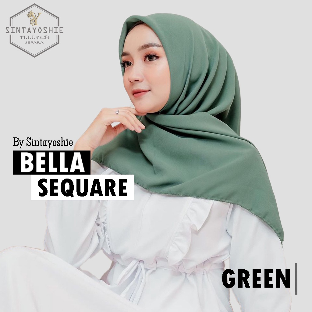 [ ORIGINAL ] Jilbab Bella Square Hijab Segi empat Premium