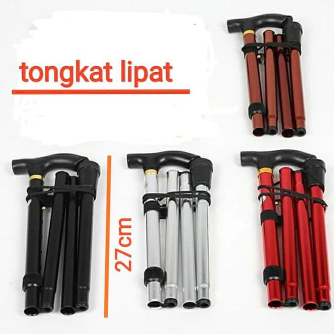 alat medis tongkat bantu jalan lansia / tongkat lipat bantu jalan / tongkat jalan