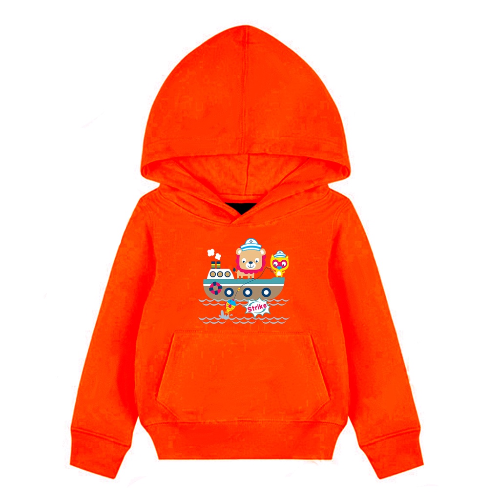Hoodie Anak Strike Sweater Pakaian Fleece Anak M - XL