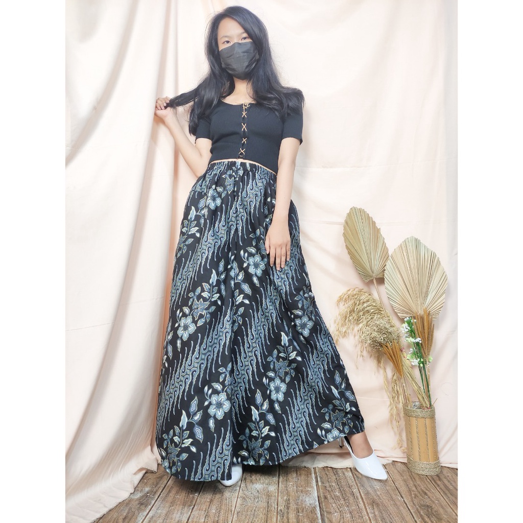 Celana Kulot Nessi Panjang Batik Jumbo Wanita
