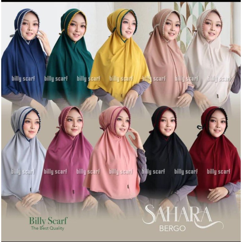 Hijab Billy Scraft Bergo Sahara Original