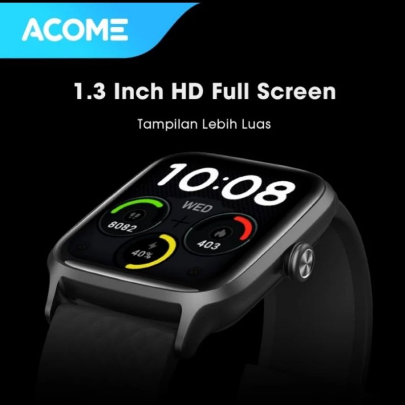 ACOME S1 Sport Smart Watch Tahan Air Bluetooth Monitor Kesehatan ORIGINAL