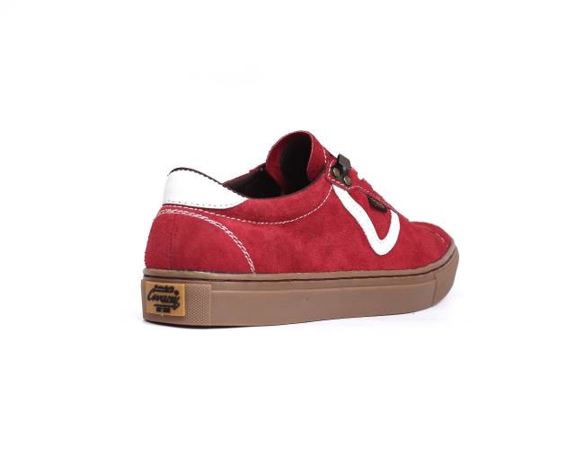 Sepatu Lokal Shoes Local Pride Cevany Ballad Os Low Cut Red Gum