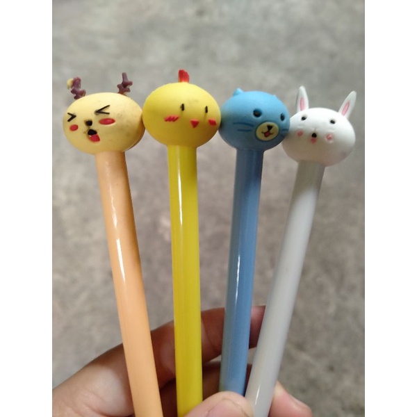 

♥️ Pulpen / Bolpen / Bolpoin Gel Karakter Animals Lucu Imut ♥️
