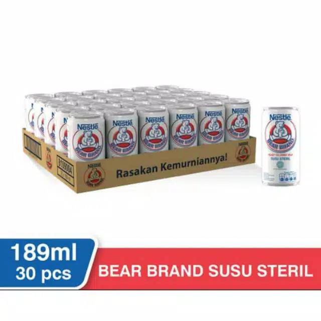 

Bear Brand Susu Steril (30 Pcs) 1 karton