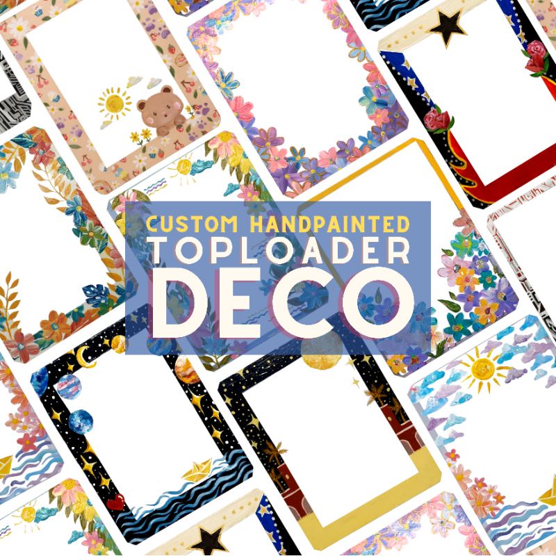 Custom Painted Toploader/Acrylic Deco