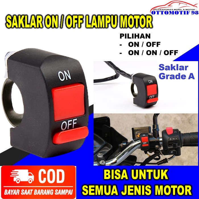 Tombol Saklar On Off Lampu Lapu Utama Sein Send Sen Dua Running Hazard Hazad Bahaya Aksesoris Variasi Tambahan Motor Matic Metik Bebek Honda Beat Bit Scopy Scopi Supra x Vario Vixion CB CBR Mega Pro 125 150 Speci Revo Blead  Karisma Karbu Efi Universal