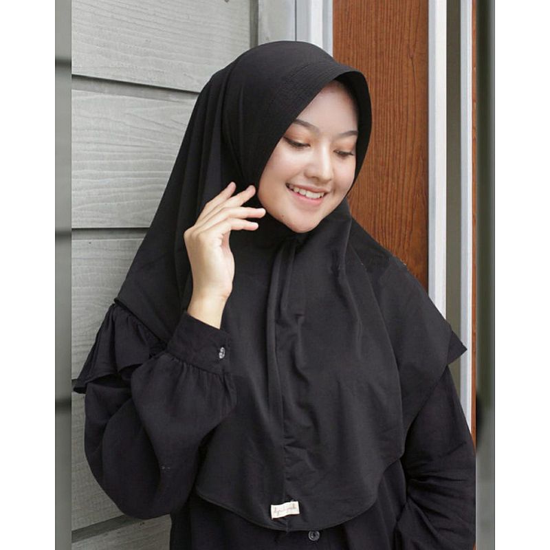 JILBAB BERGO HAMIDAH SPANDEX JERSEY/HIJAB INSTAN