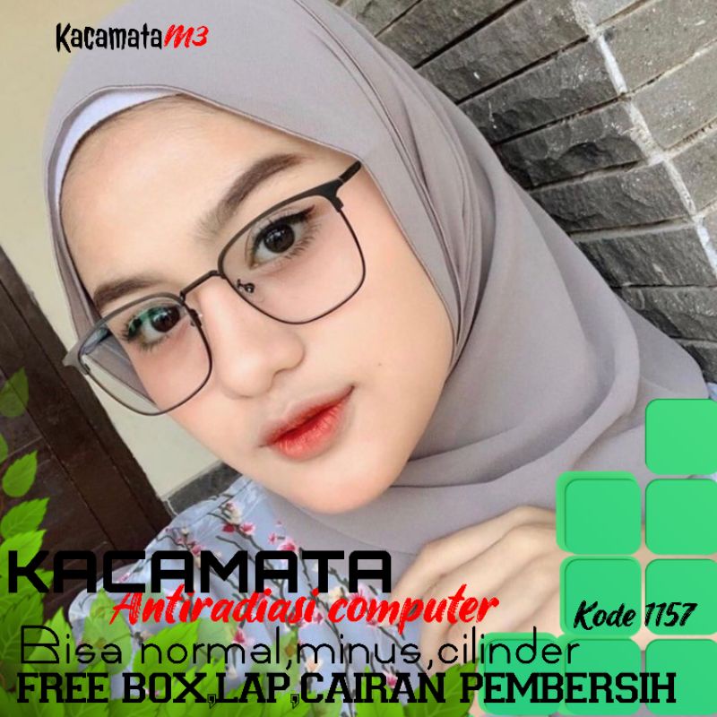 kacamata lensa antiradiasi computer tv hp laptop bisa normal minus plus cilinder tergantung permintaan sampai minus 5cyl 2 harga masih sama tulis saja pesanan kaka di catatan saat order free box lap cairan pembersih kode 1157size 47-20-136