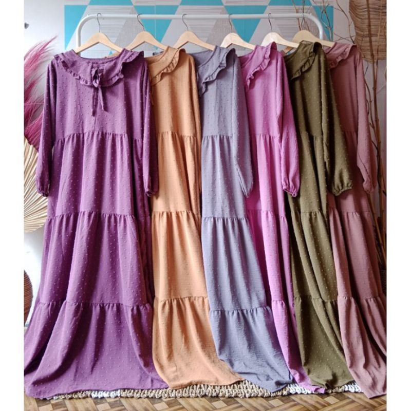 gamis cringkel rubiah uragiri L XL XXL XXXL