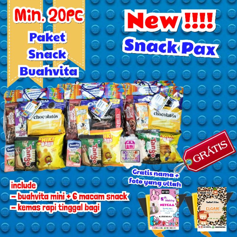 Bingkisan Ulang Tahun || Paket snack ultah || snack ulang tahun anak || Paket snack buahvita