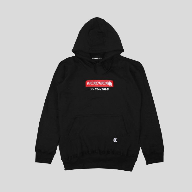 HOODIE KICKCHICK (BLACK LOGONIC JAPAN)