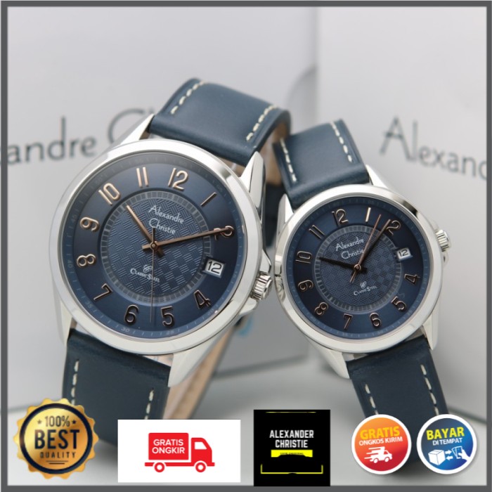 JAM TANGAN ALEXANDER CHRISTIE CRISTIE ALEXANDRE CHRISTIE CRISTIE COUPLE ORIGINAL AC8649