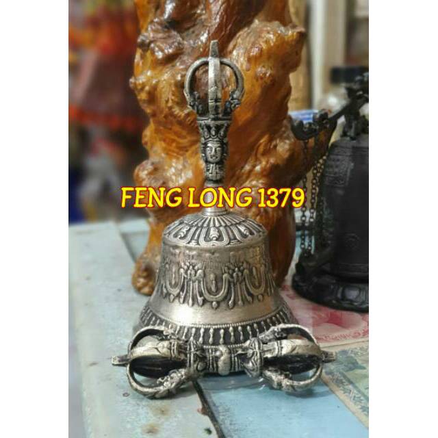 Lonceng Vajra Tibet | Tibetan Vajra Bell 1 Set Ukuran Besar