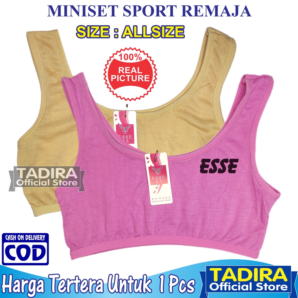 Miniset Anak Perempuan  ESSE_Bra Remaja SD SMP Tengtop Trend Multiwarna TADIRA Store