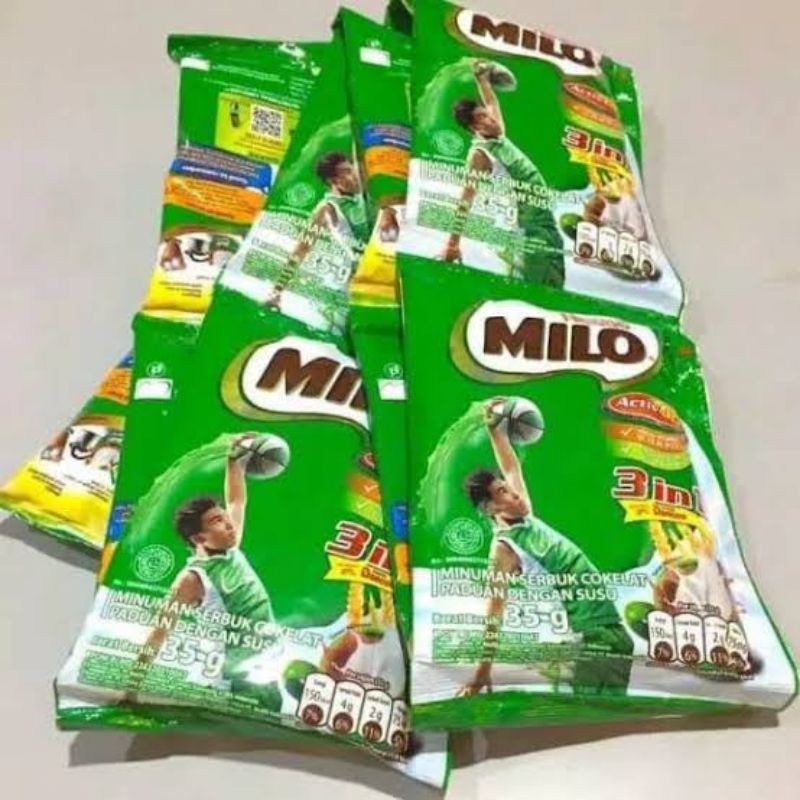 

Nestle Milo 3 in 1 Susu Sachet 1 renceng isi 10 pcs @35 gram SAYUR GEDEBAGE PRAKTIS BANDUNG