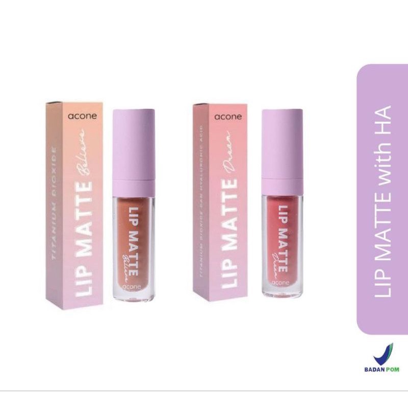 ❤️BALIKPAPAN❤️ // BPOM ✅ LIP MATTE & LIP GLOSS ACONE
